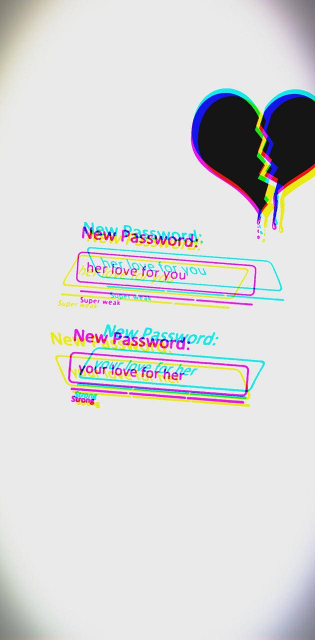 Sad Depressing, black heart, neon colors, HD Phone Wallpaper