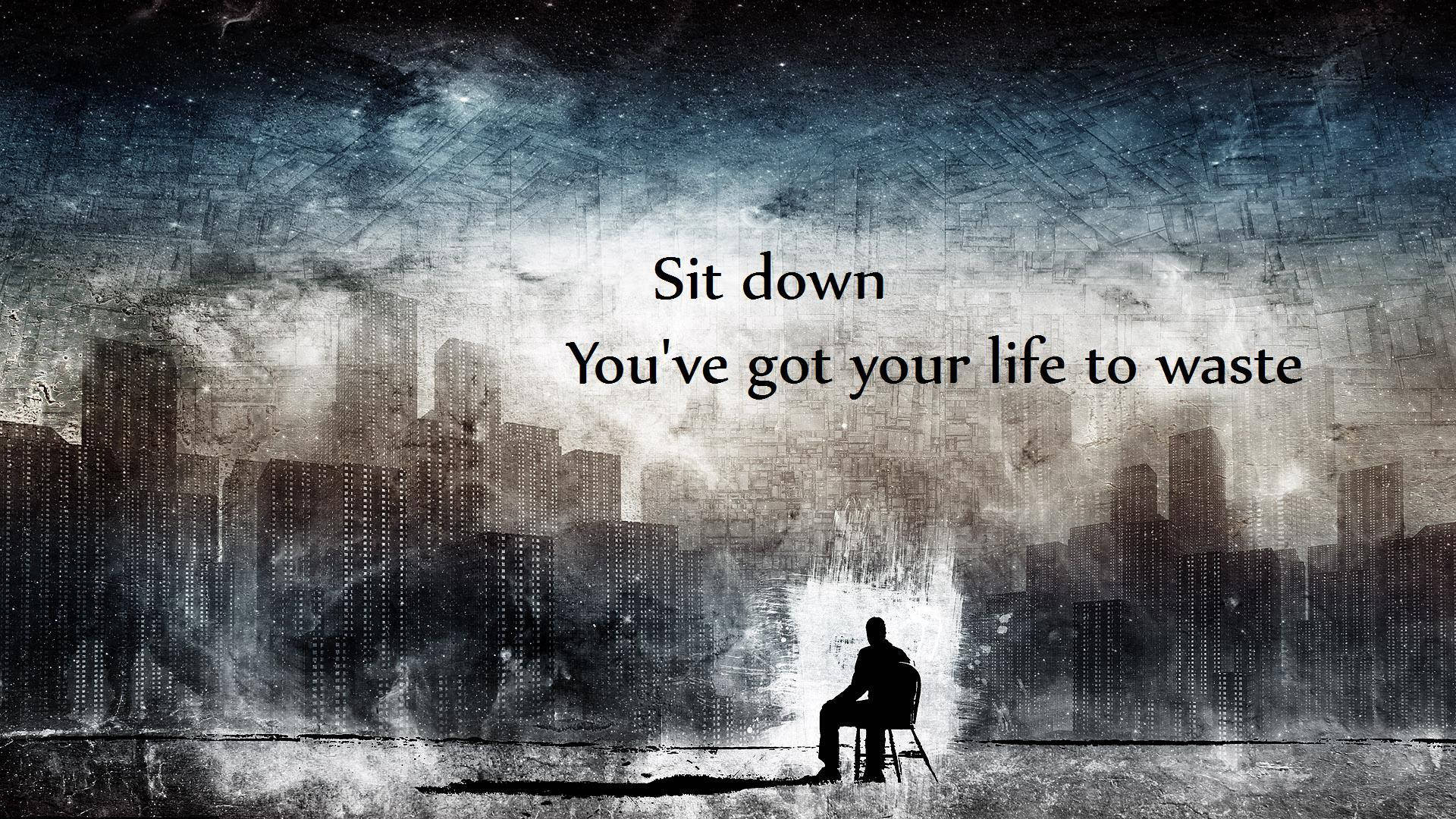 starly night sky, gritty urban skyline, lone silhouette, Full HD Desktop Wallpaper