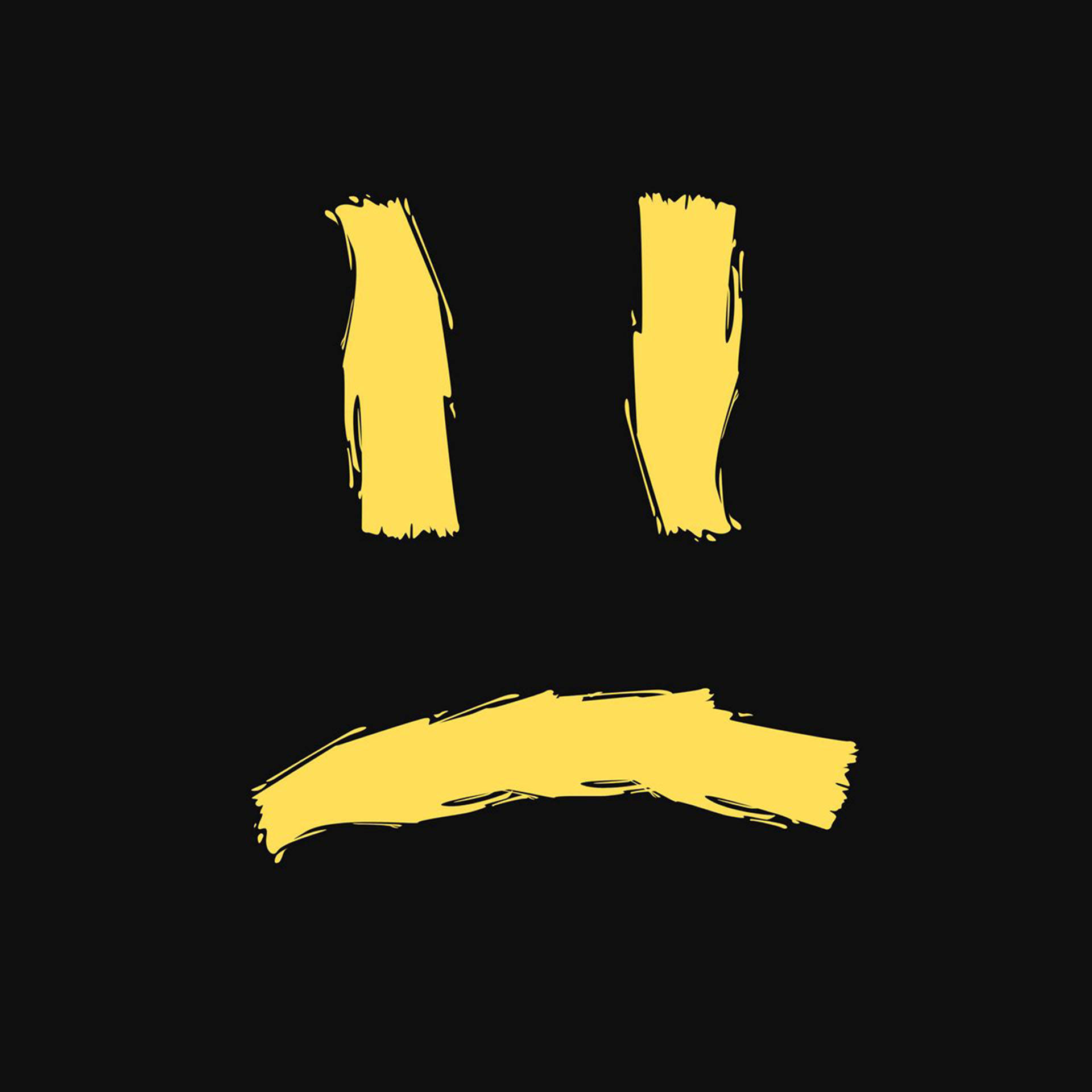 yellow emoji, smiley face, downturned mouth, Full HD Desktop Wallpaper