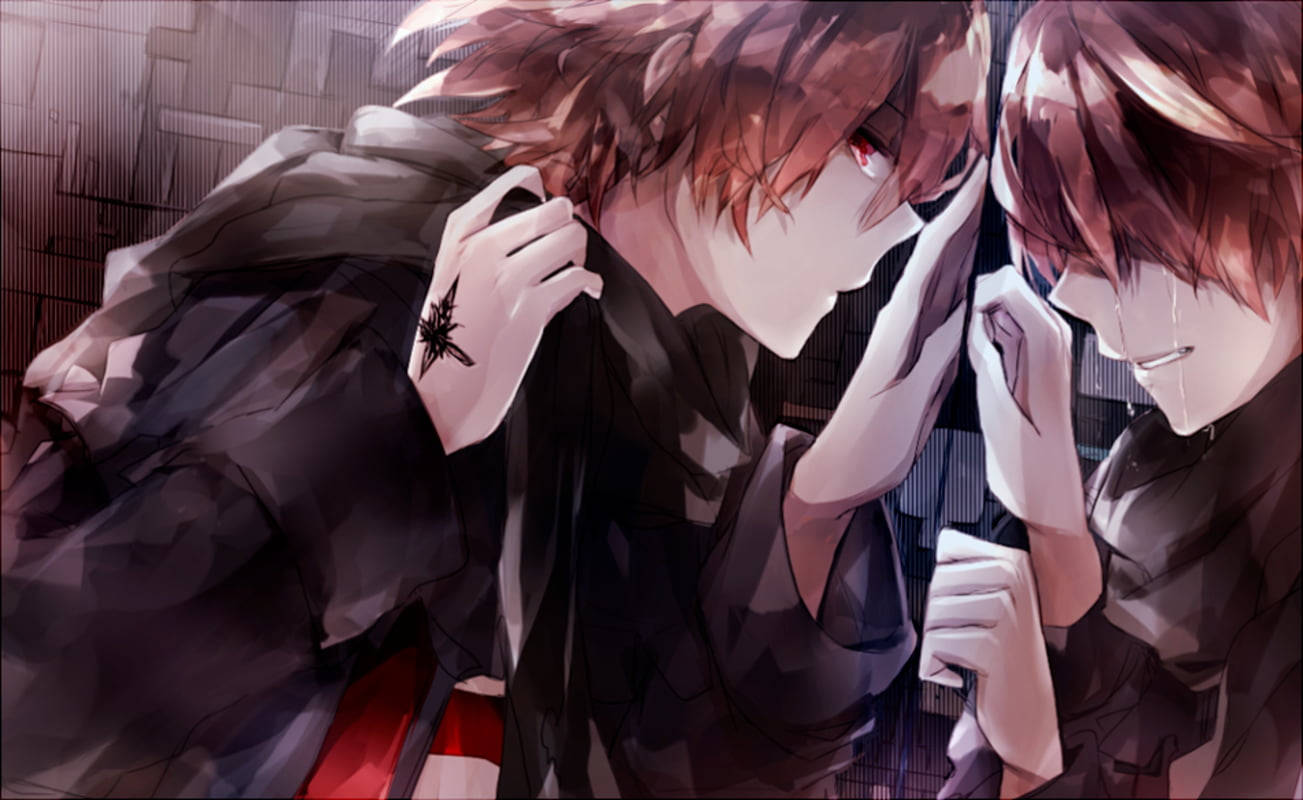 Sad Boi, Serious Moods, anime boys, HD Desktop Wallpaper