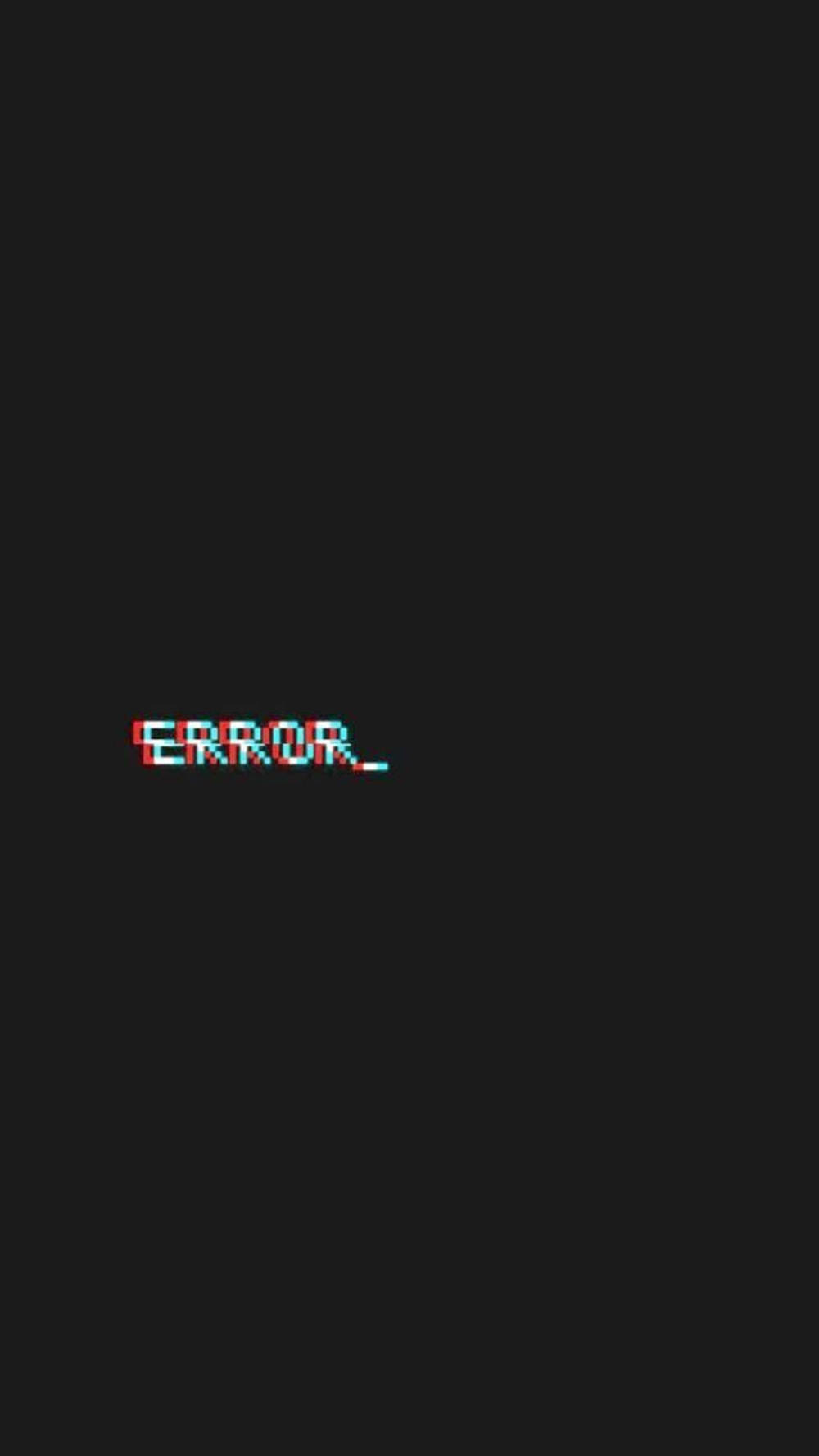 glitch, pixelated error message, void of black, HD Phone Wallpaper