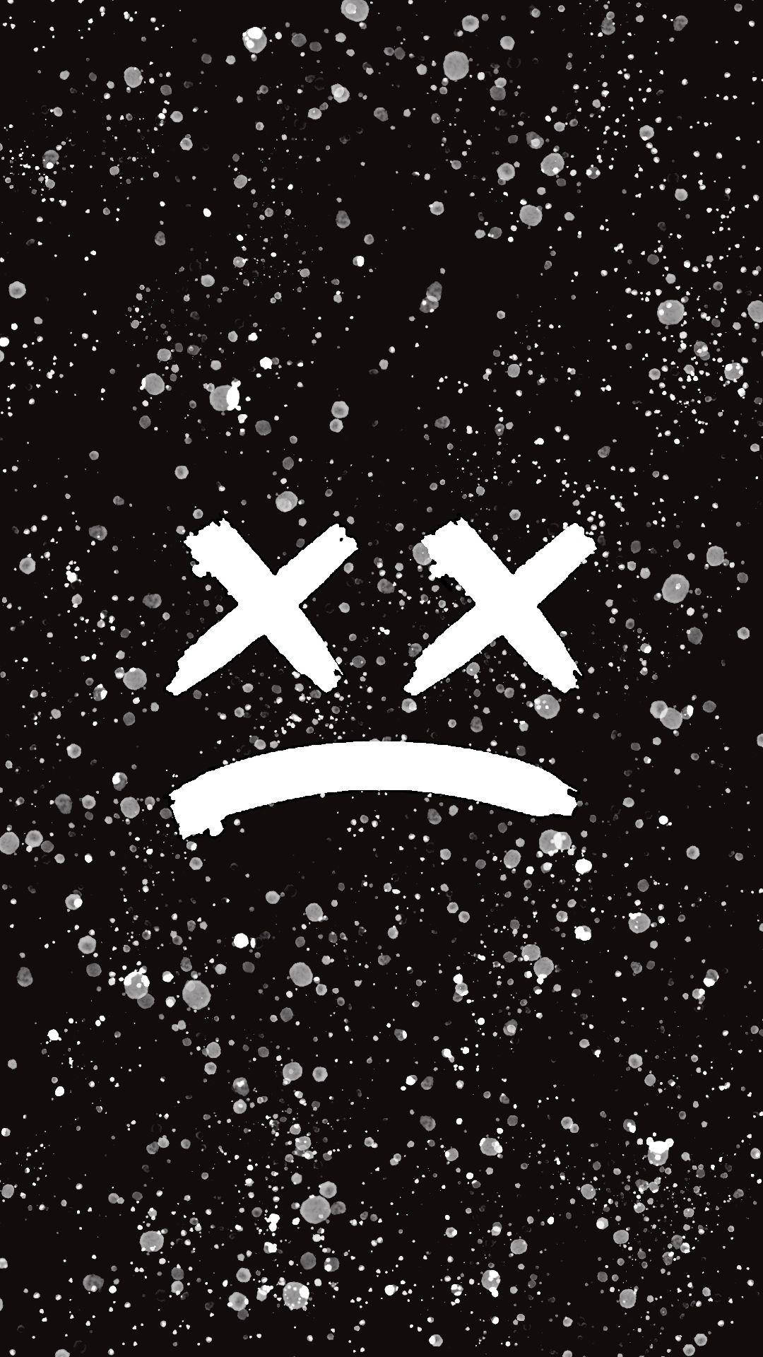 Sad Face iPhone, white sad face, X eyes, Full HD Phone Wallpaper
