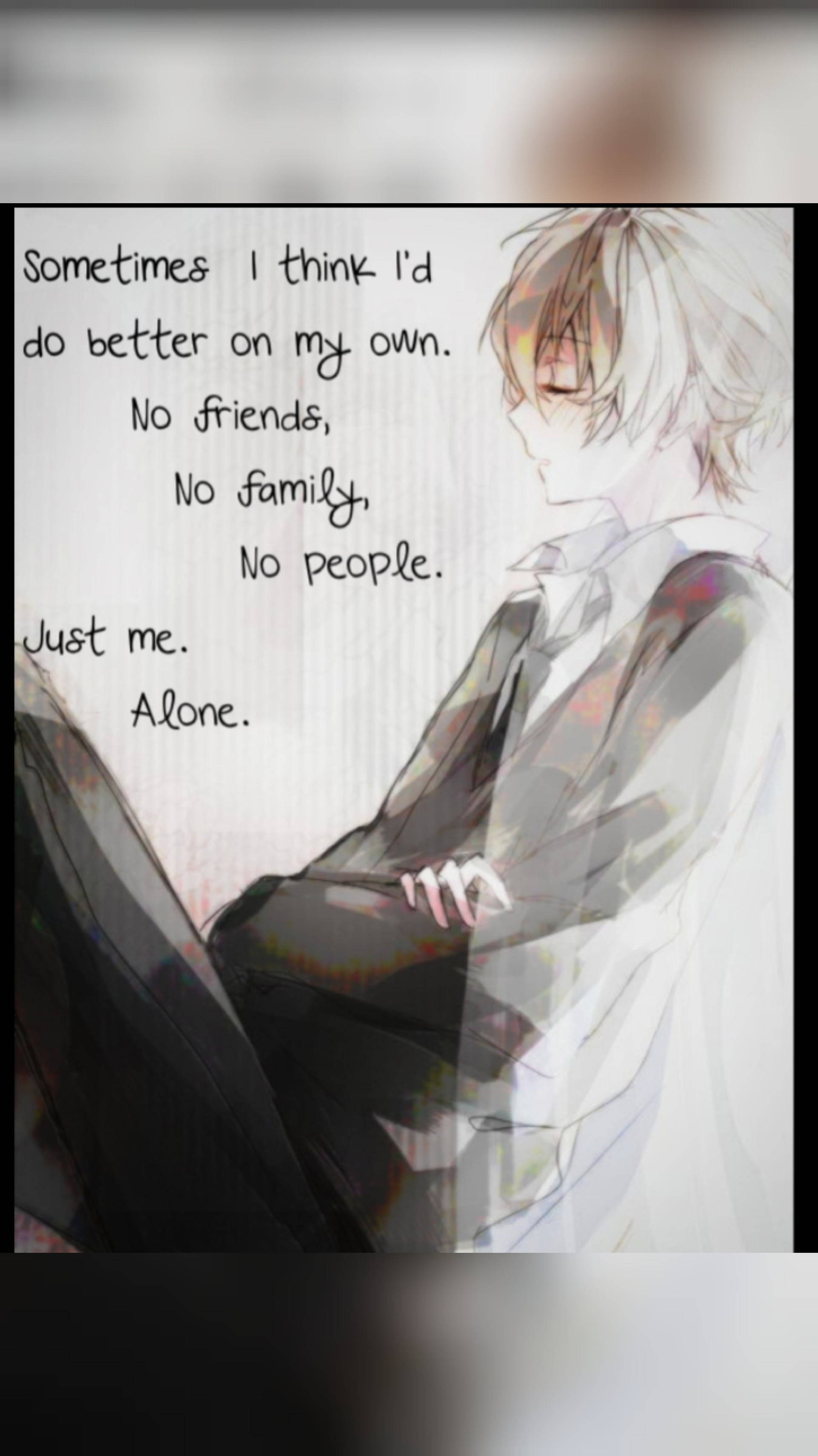 sad boy, white hair, anime, 2K Phone Wallpaper