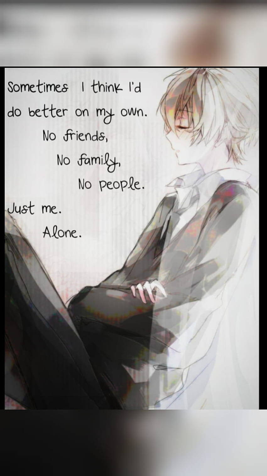 anime boy, white hair, melancholic, HD Phone Wallpaper