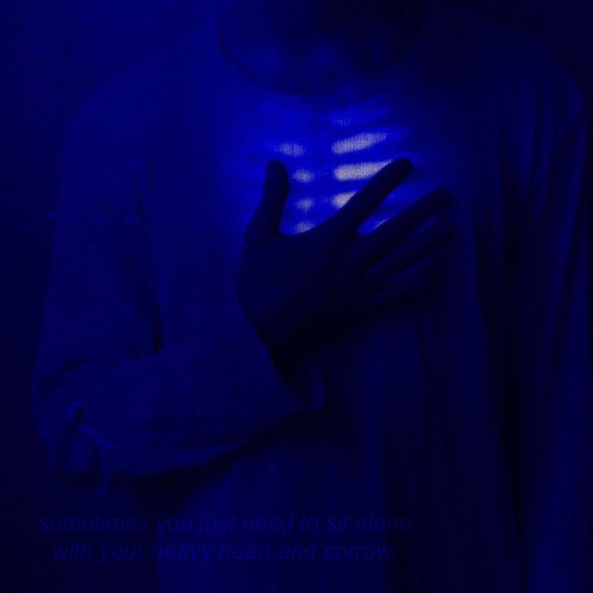 glowing chest, deep blue light, person, Full HD Desktop Wallpaper