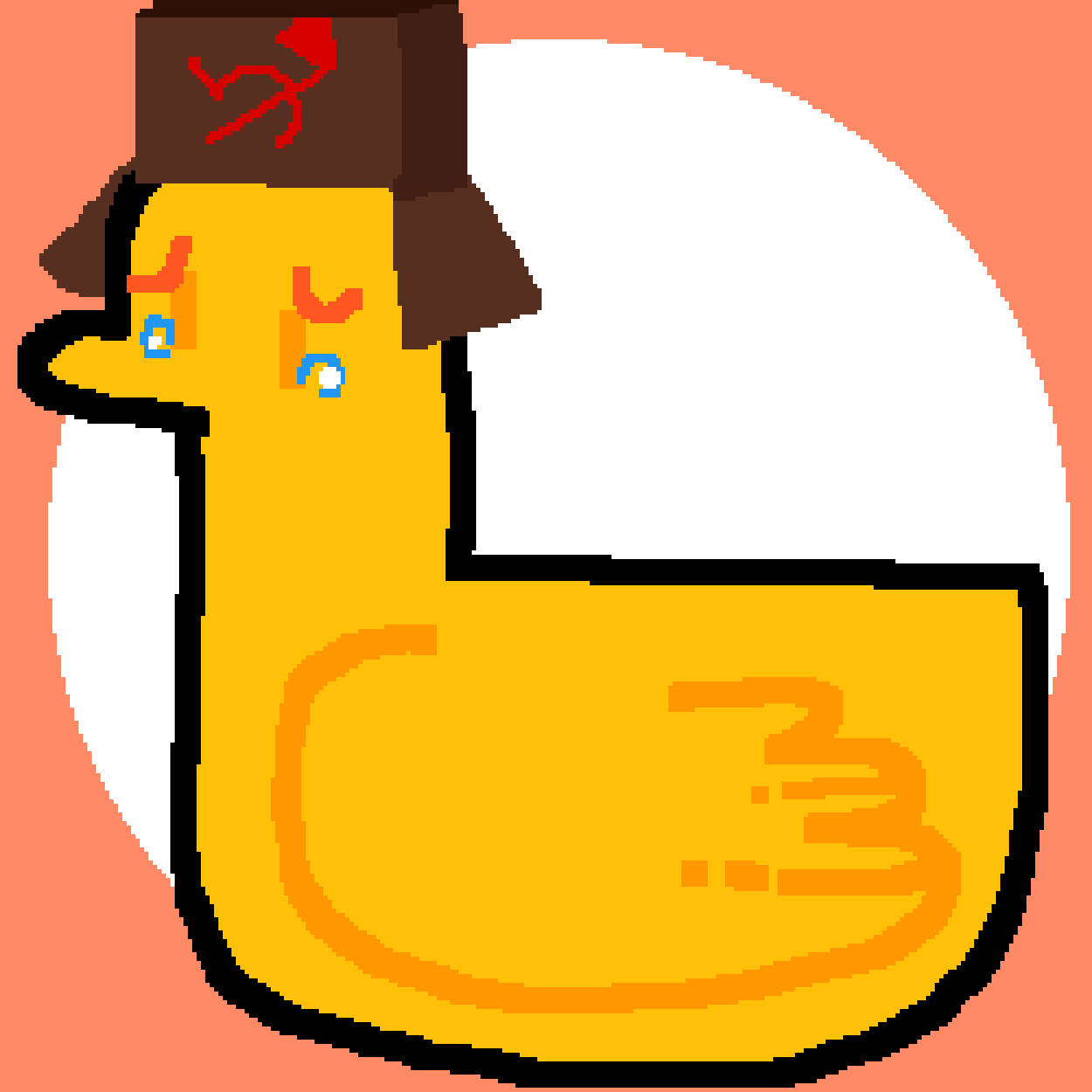 sad pfp duck, ushanka, yellow rubber duck, SD Desktop Wallpaper