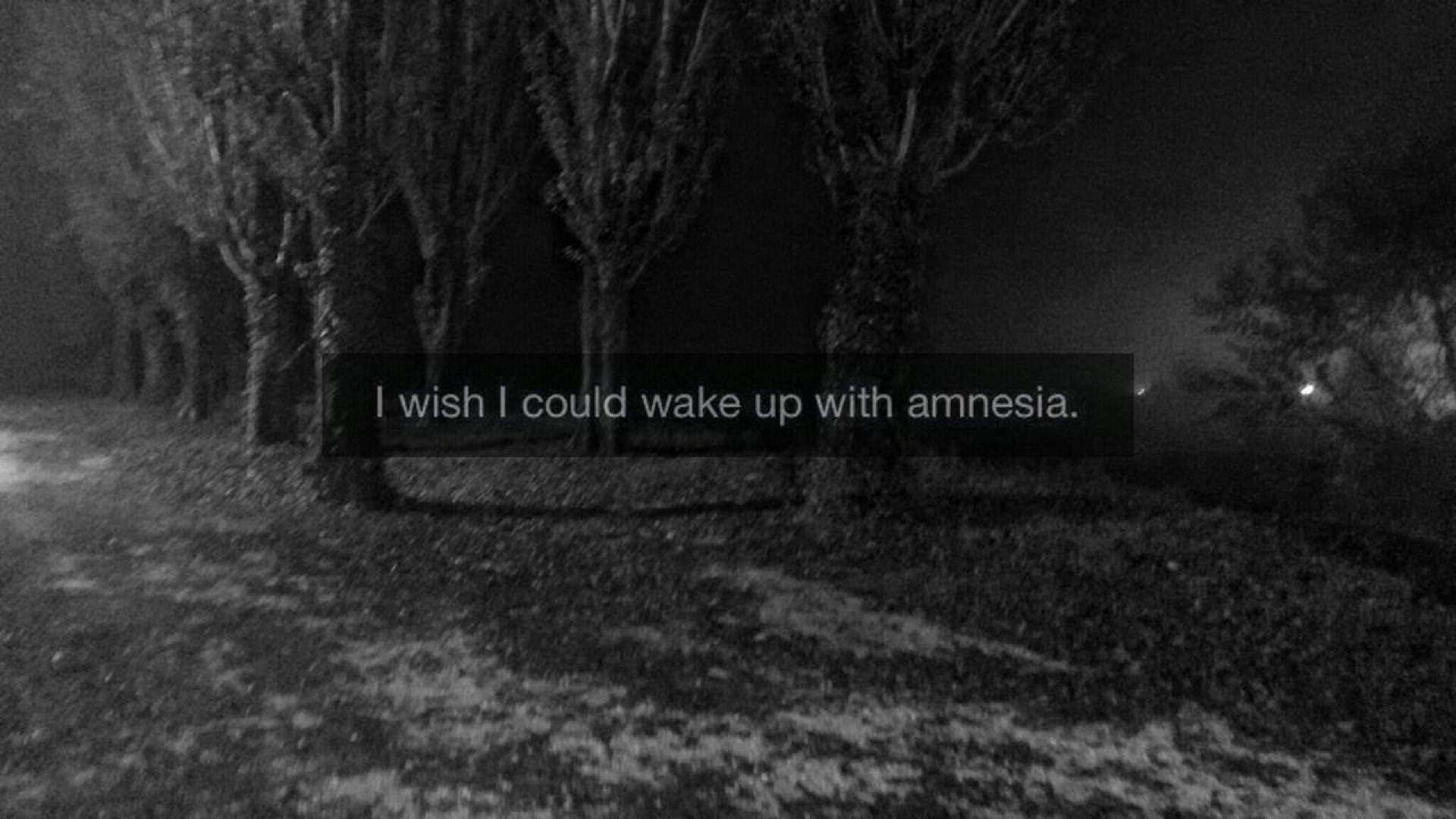 Sad Quotes, black and white, foggy path, Full HD Desktop Wallpaper