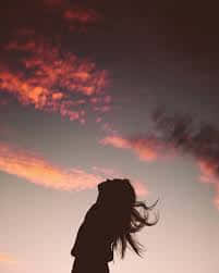 Sad Romance, Sunset, fiery sunset sky, SD Phone Wallpaper