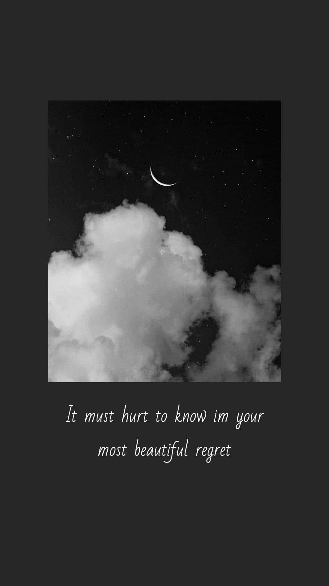 Sad Romance, Moon, Night Sky, Full HD Phone Wallpaper