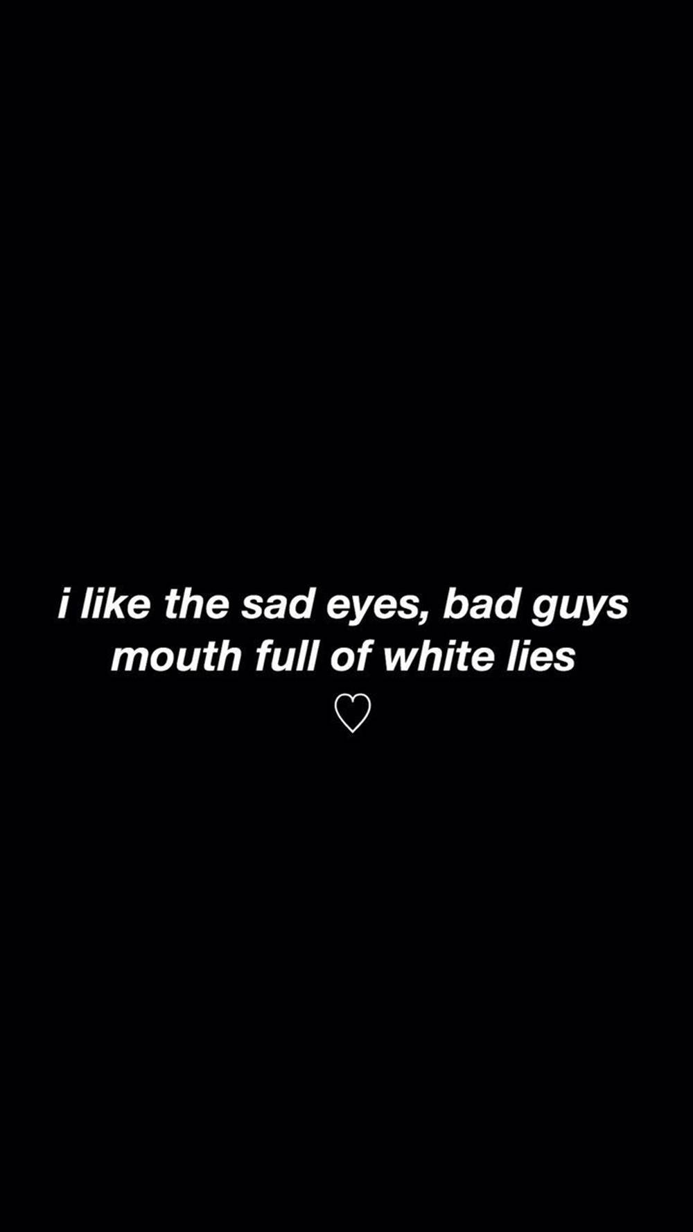 sad eyes, bad guys mouth full of white lies, heart, HD Phone Wallpaper