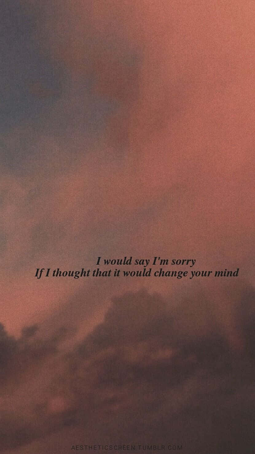 moody sky, pink and gray clouds, poetic quote, HD Phone Wallpaper