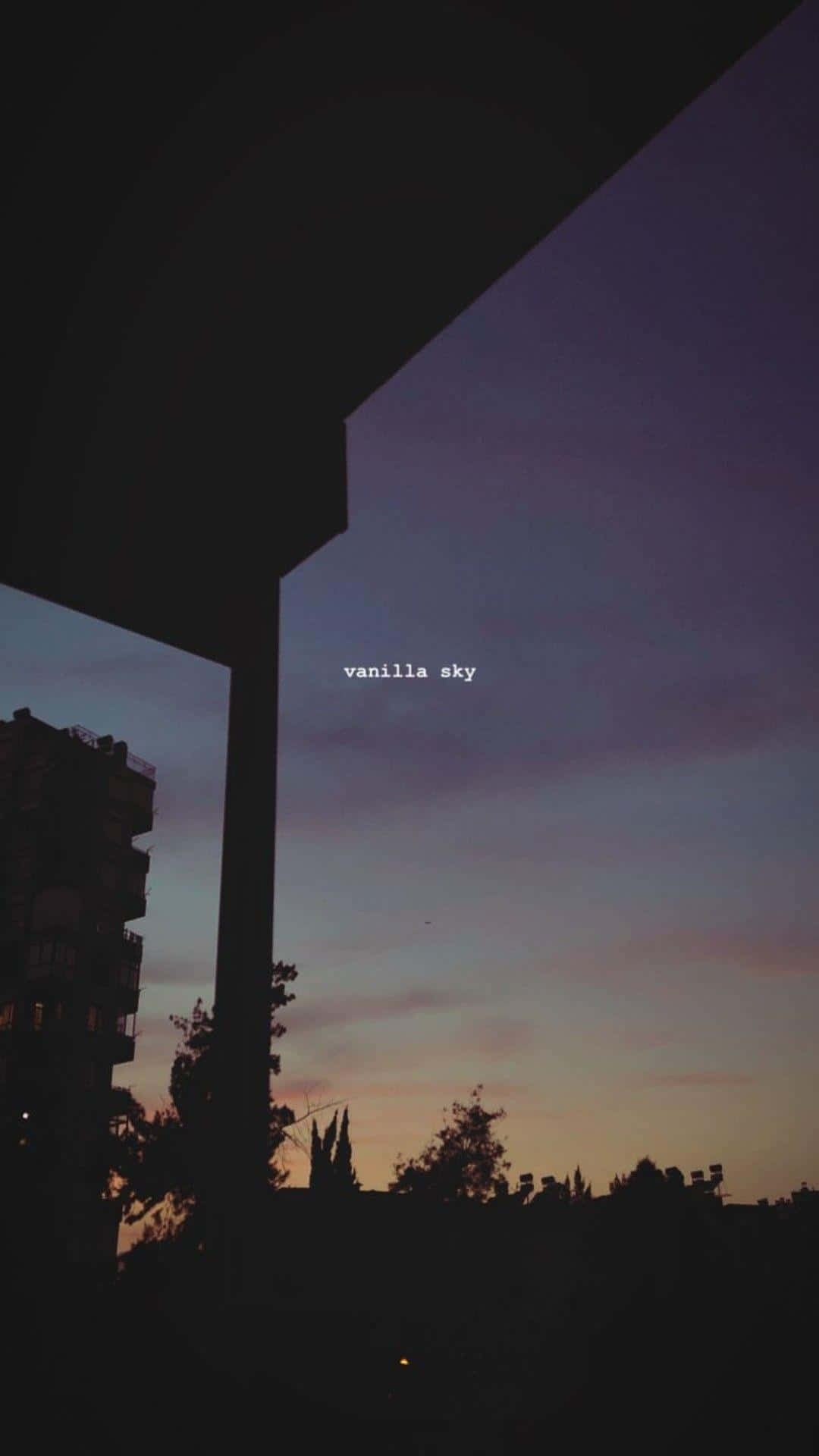 twilight sky, soft purple and orange hues, dark architectural silhouettes, Full HD Phone Wallpaper