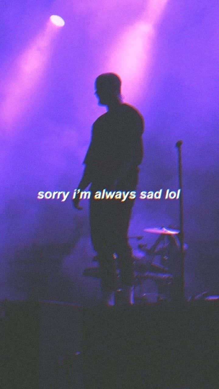 Gloomy Rainy Day, purple lights, drum set, HD Phone Wallpaper