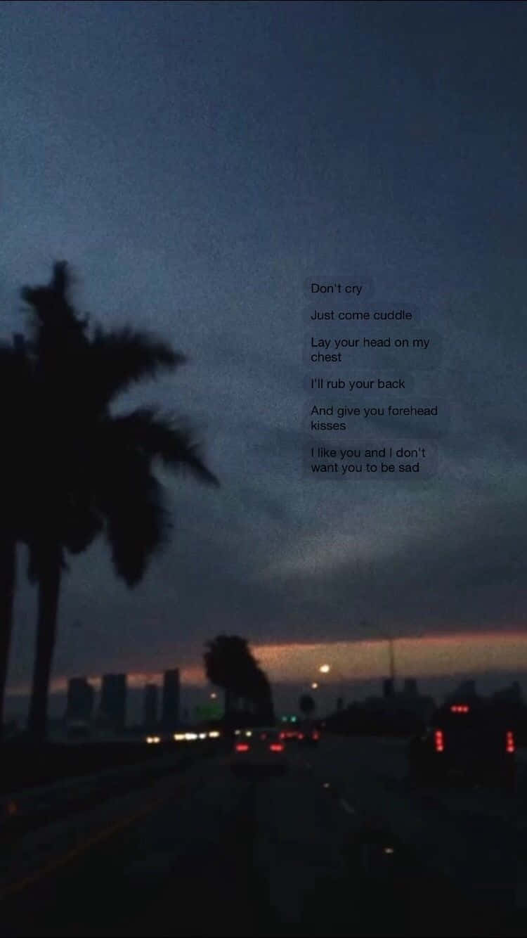 Sad Aesthetic Tumblr, city streets, twilight highway, HD Phone Wallpaper