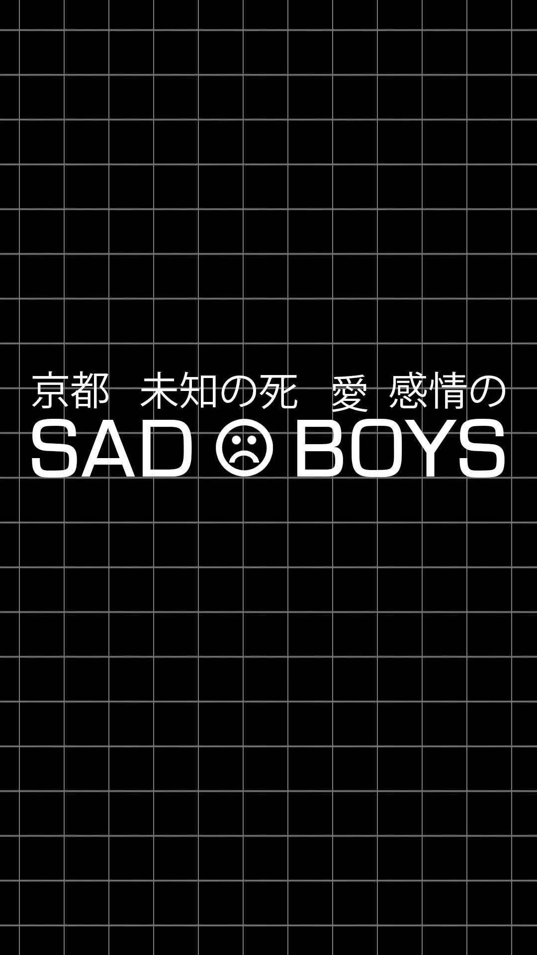 sad boys, black background, white text, Full HD Phone Wallpaper