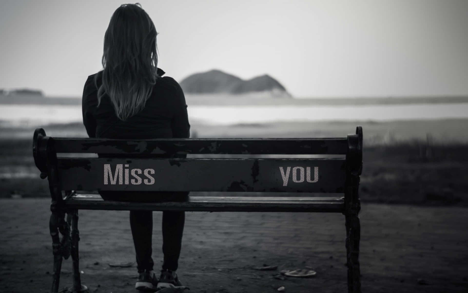 Hearth Broken Grief Loss Sad Woman, Miss you, weathered bench, Full HD Desktop Wallpaper