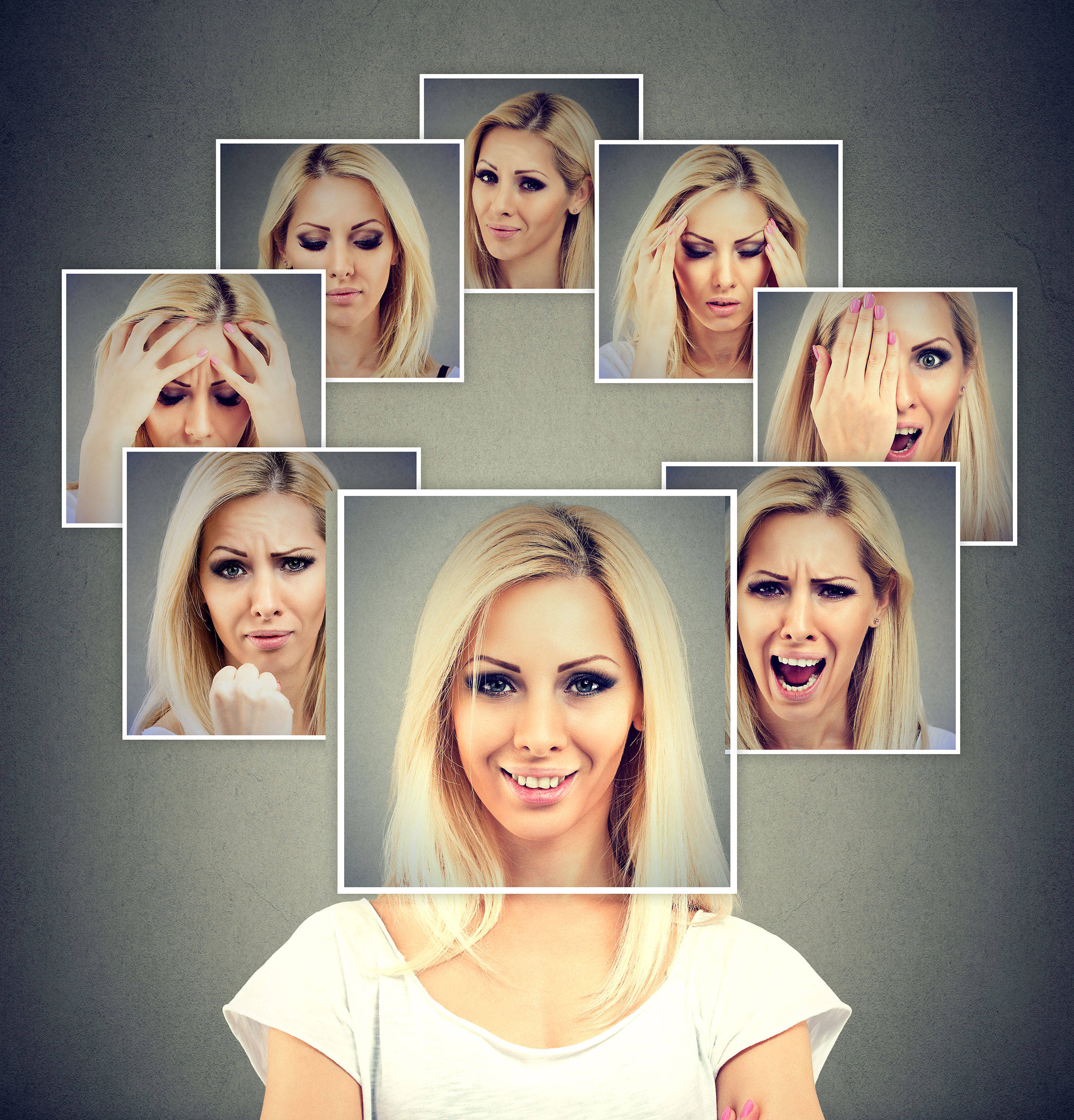 Volatile Woman, cheerfully, distressed expressions, Full HD Phone Wallpaper