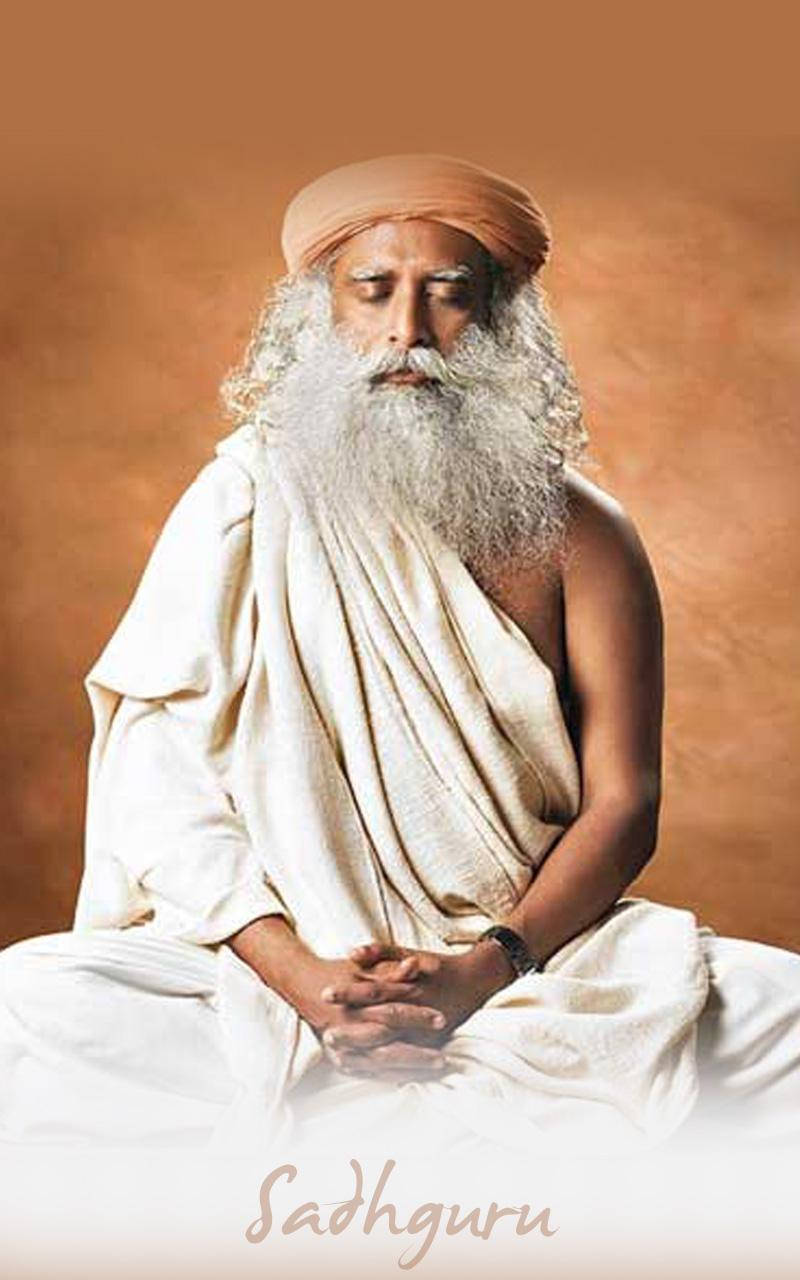 Sadhguru, long white beard, cross-legged, HD Phone Wallpaper