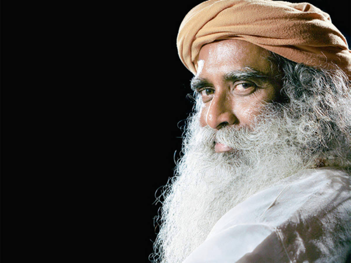 Sadhguru, long white beard, orange turban, SD Desktop Wallpaper