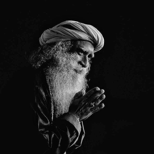 Sadhguru, bearded man, turban, SD Desktop Wallpaper