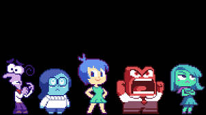 Inside Out, pixel-art, characters, SD Desktop Wallpaper