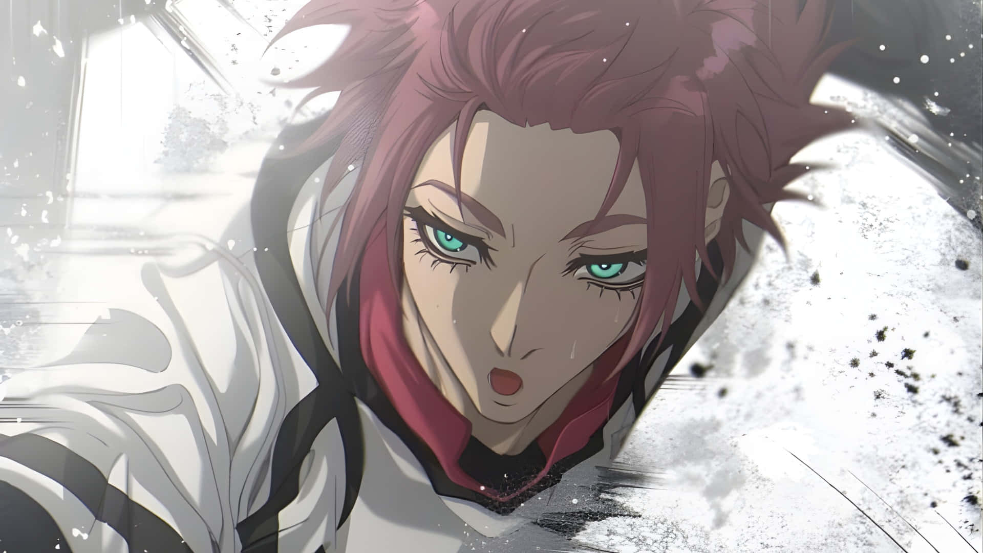 Sae Itoshi, pink hair, teal eyes, Full HD Desktop Wallpaper