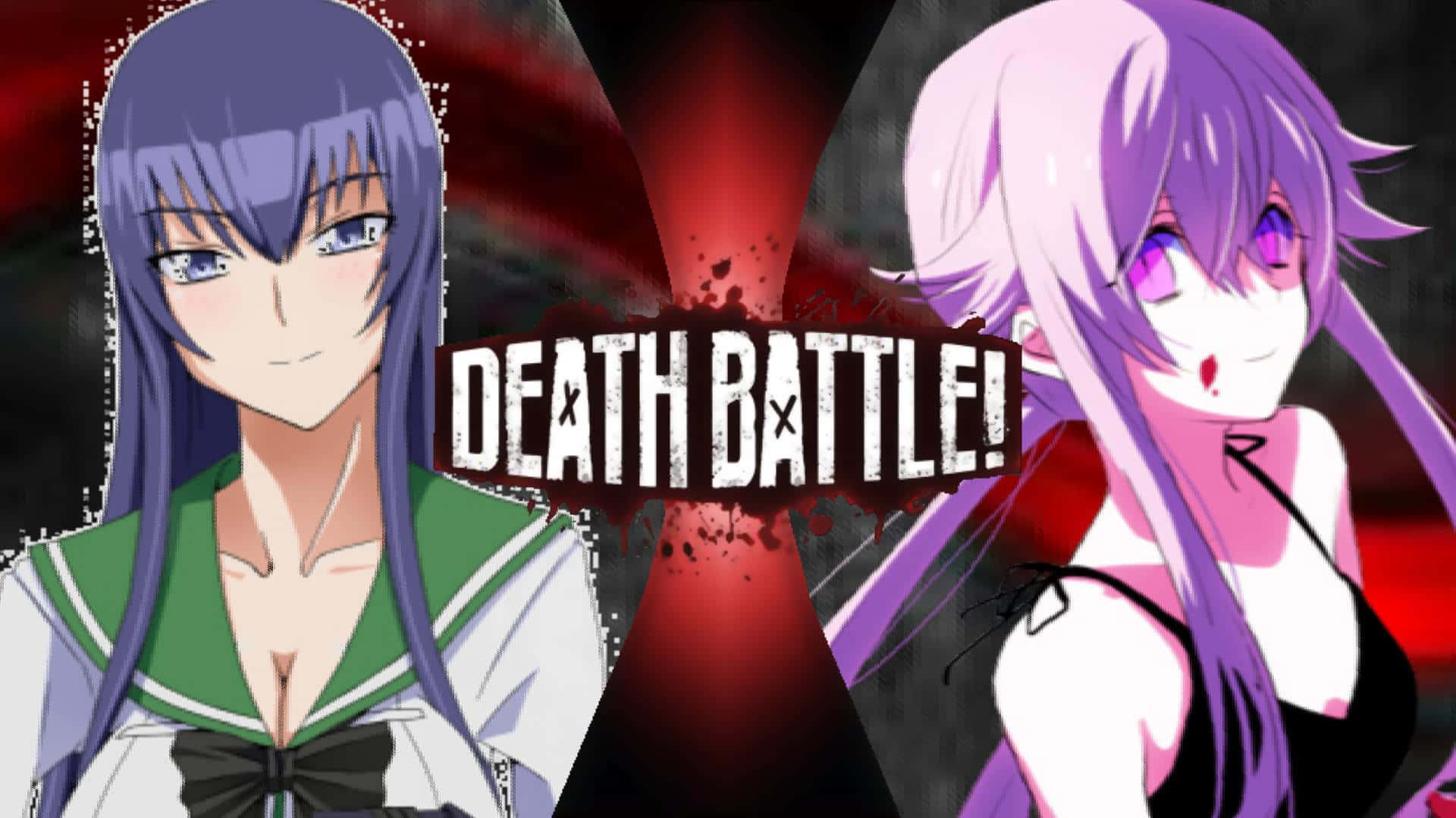 Saeko Busujima, anime girls, death battle scene, Full HD Desktop Wallpaper