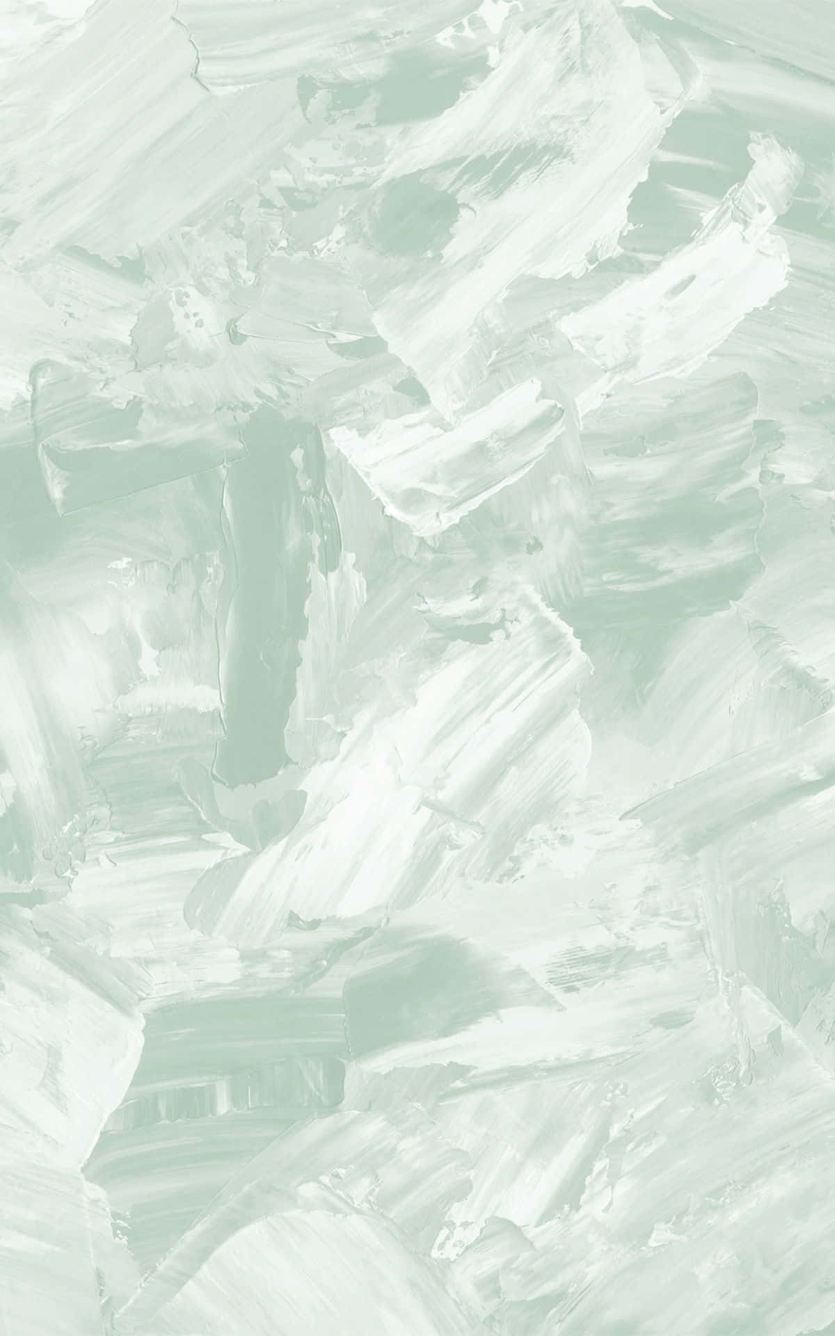 Sage Aesthetic, white paint strokes, soft mint green, Full HD Phone Wallpaper
