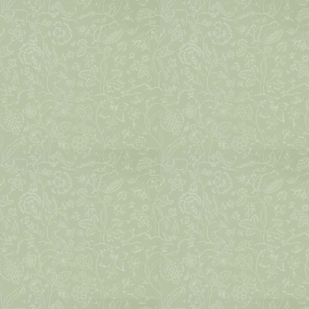 sage aesthetic, floral swirl pattern, soft sage green, SD Desktop Wallpaper