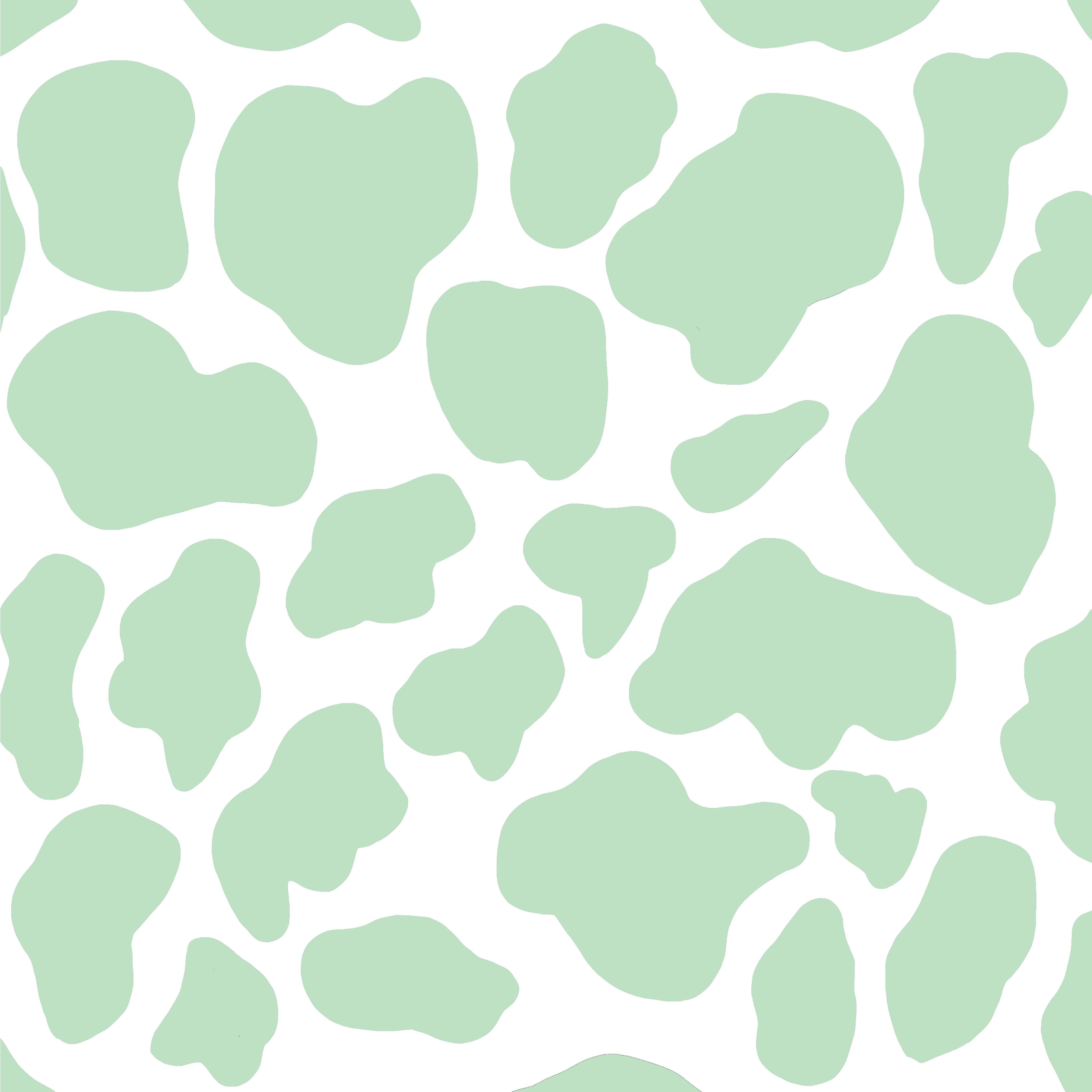 sage green aesthetic, cow print, mint green, 4K Desktop Wallpaper