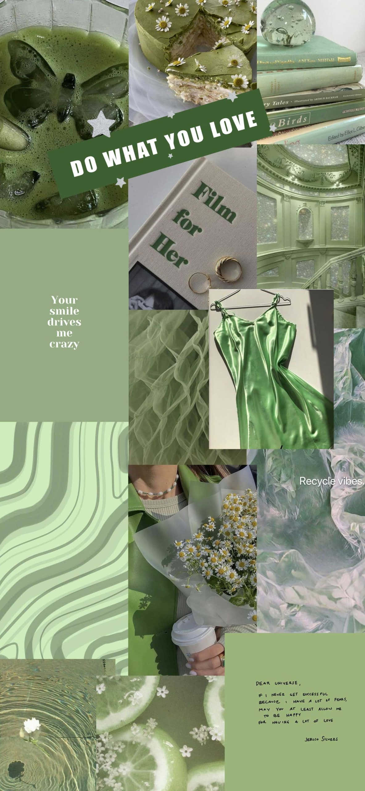 Sage Aesthetic, tea, cake, 2K Phone Wallpaper