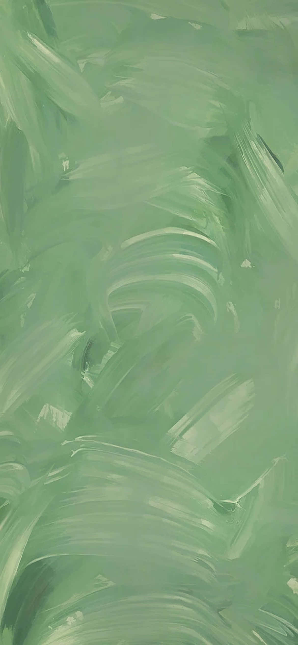 mint green, white highlights, brushstrokes, Full HD Phone Wallpaper