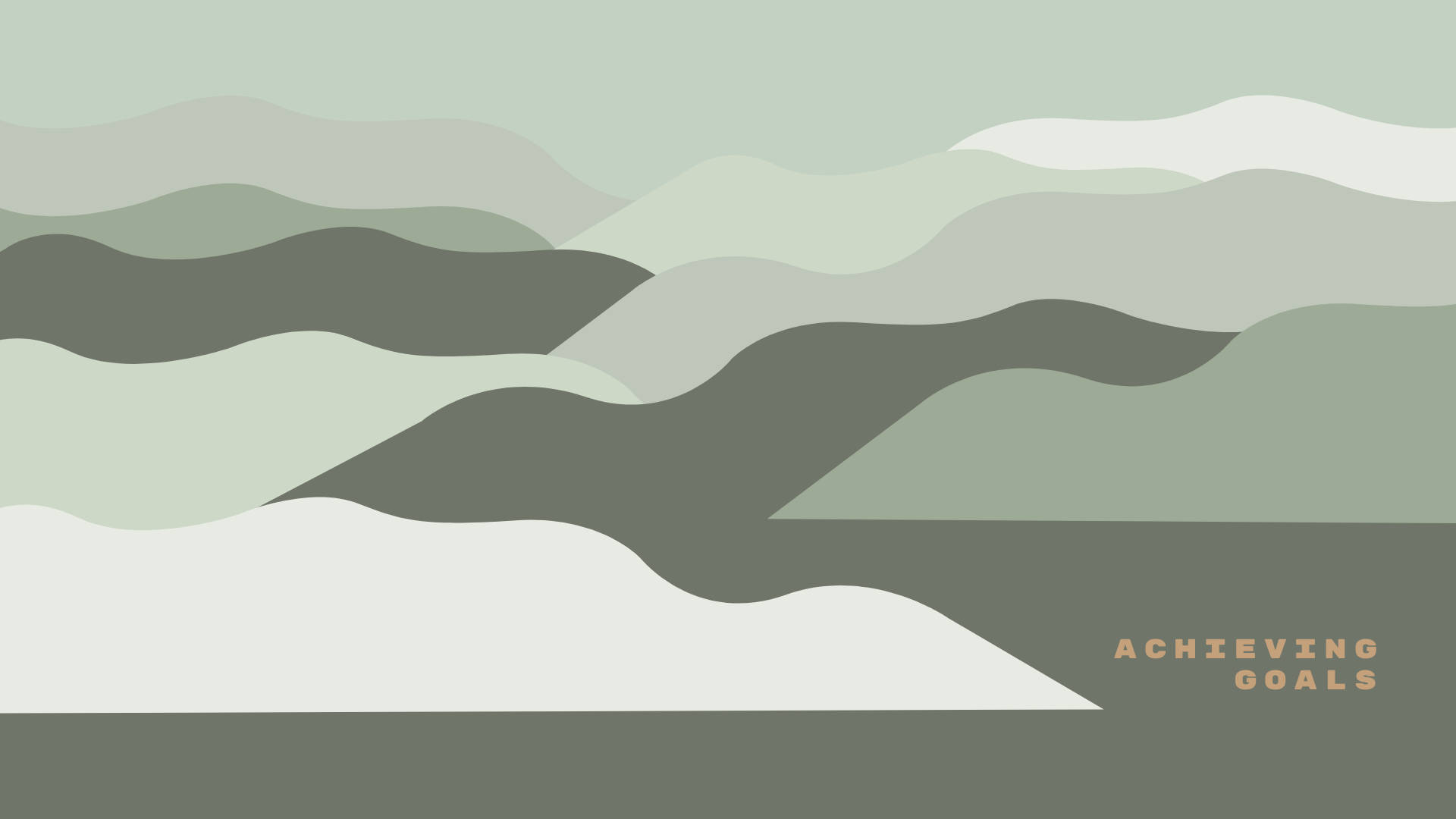 Sage Green Desktop, muted greens, grays, Full HD Desktop Wallpaper
