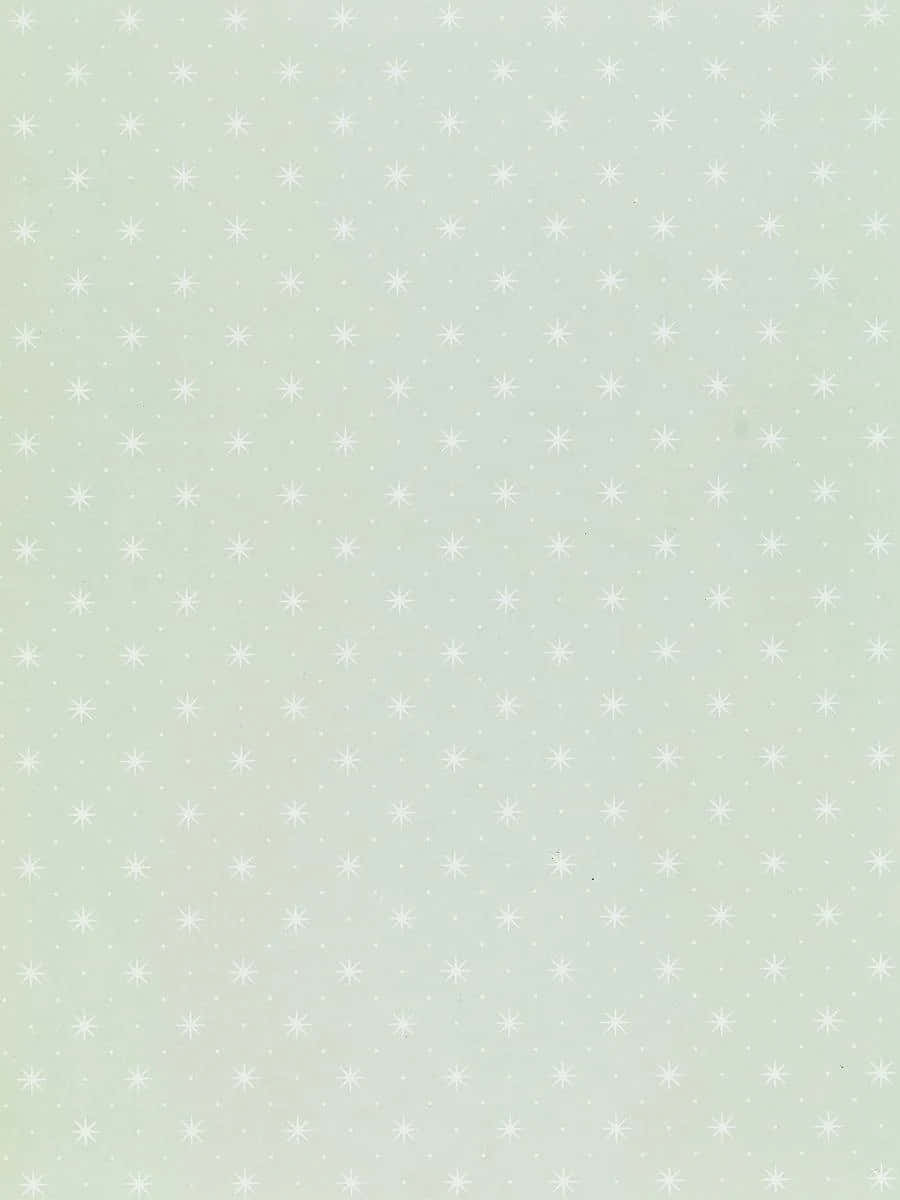 sage green, floral pattern, white starburst shapes, SD Phone Wallpaper