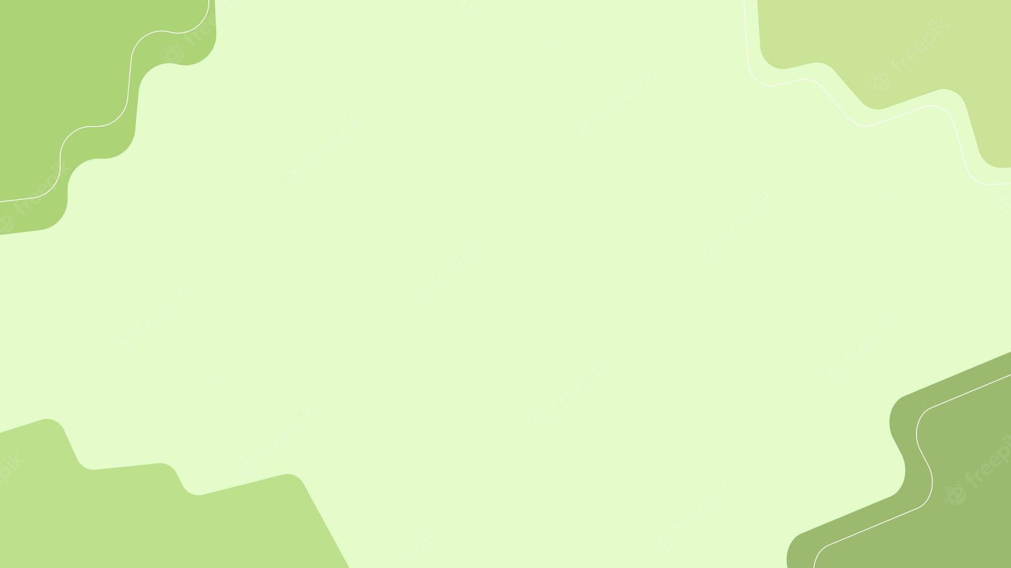 pastel green, abstract wallpaper, wavy corner accents, Full HD Desktop Wallpaper