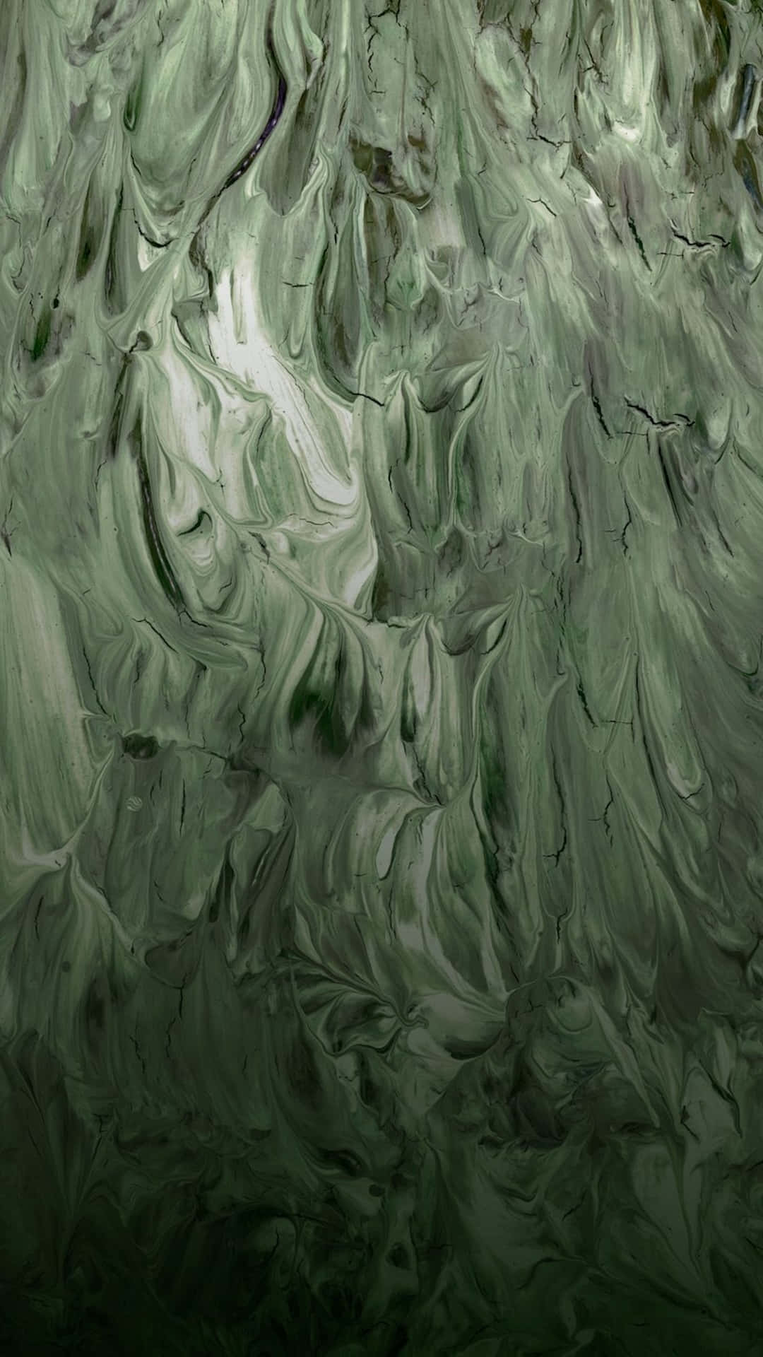 sage green, abstract swirl, deep green, Full HD Phone Wallpaper