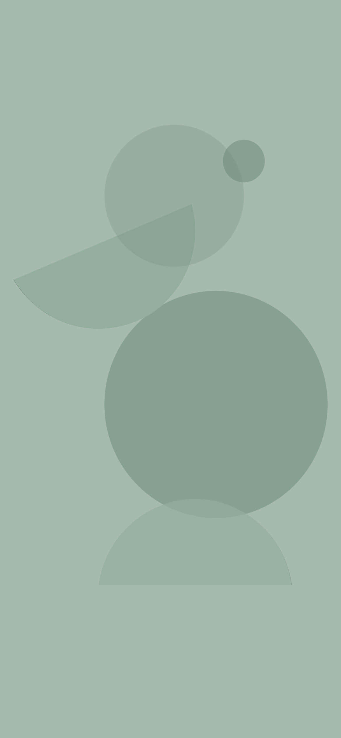 sage aesthetic circle and semicircle, muted green, soft sage background, Full HD Phone Wallpaper