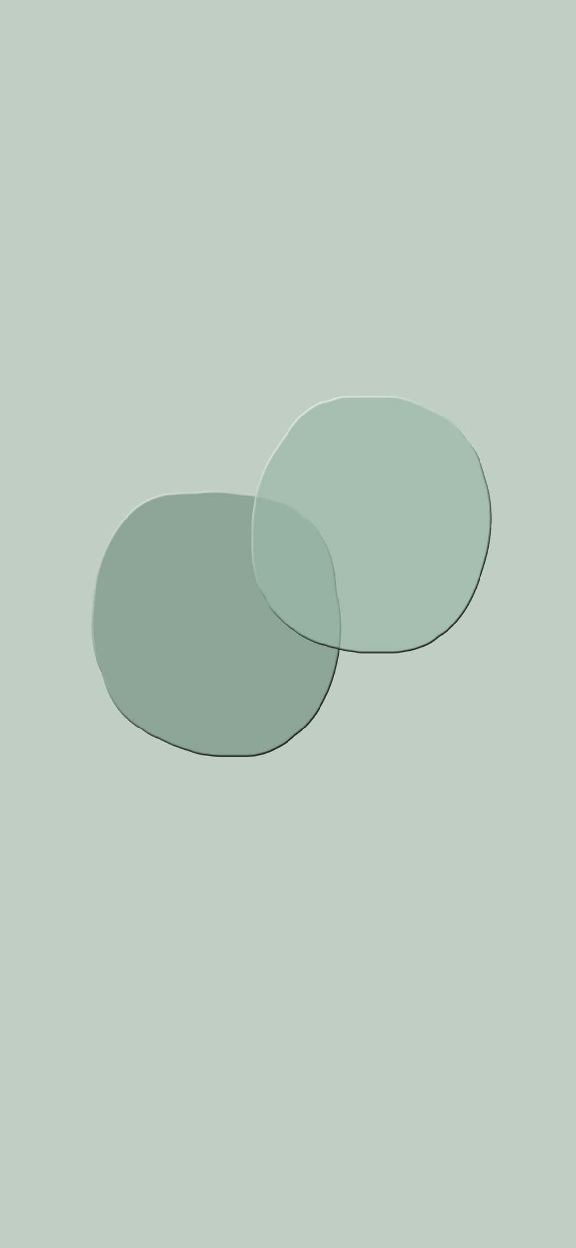 muted green, soft sage background, minimalist abstract design, Full HD Phone Wallpaper