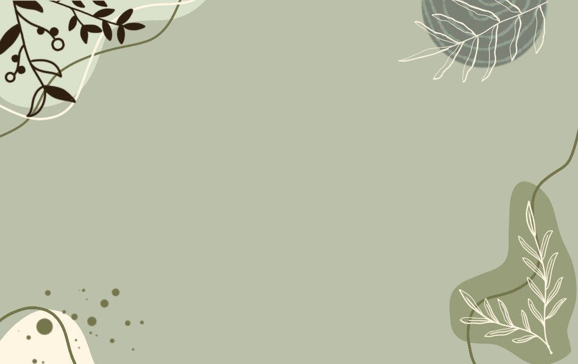 sage green, olive green, leafy branches, SD Desktop Wallpaper