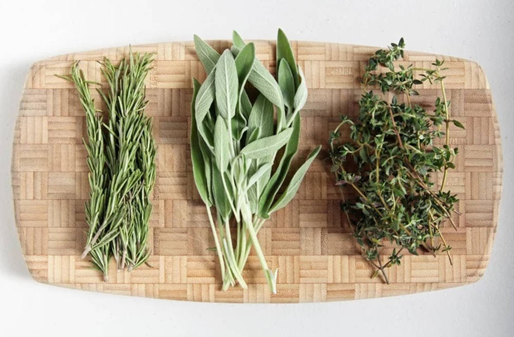 sage, rosemary, thyme, SD Desktop Wallpaper