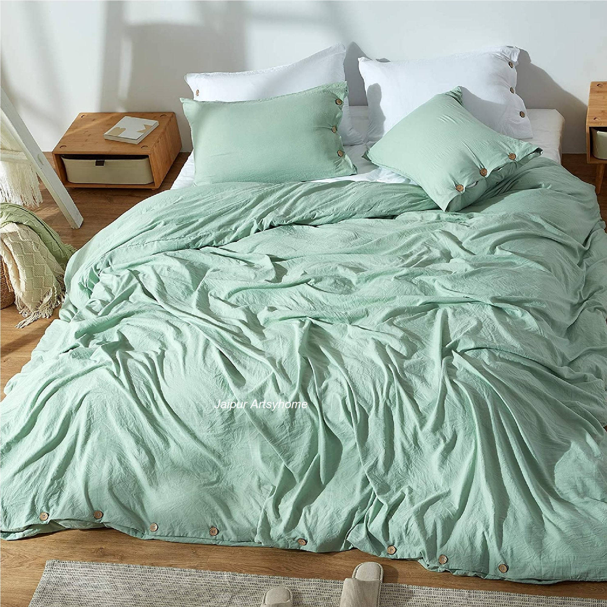 sage green, mint green, duvet, Full HD Desktop Wallpaper