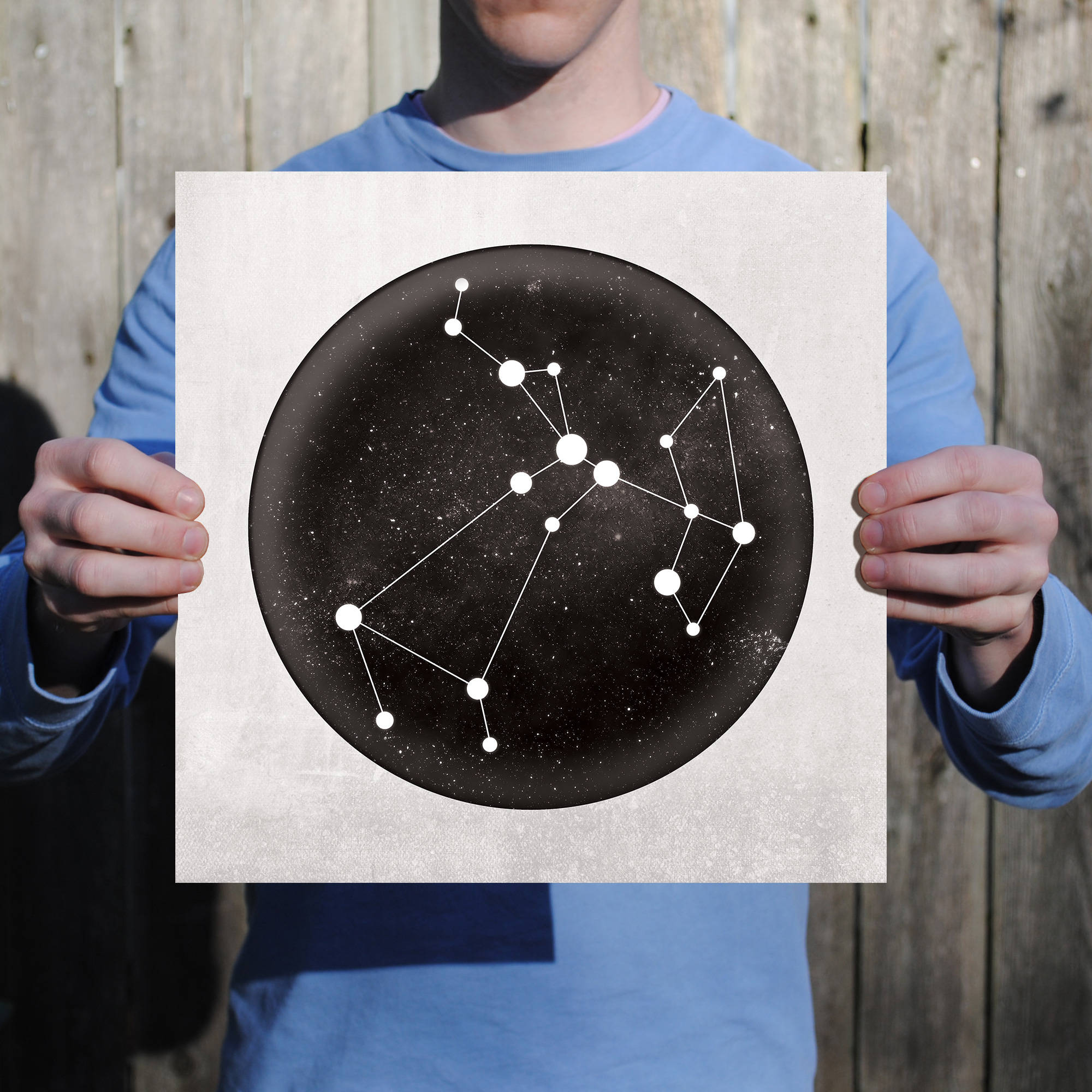 Sagittarius, zodiac constellation, white line constellation, Full HD Desktop Wallpaper