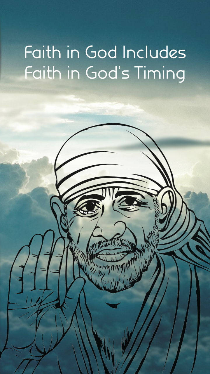 Sai Baba, bearded man, headwrap, HD Phone Wallpaper