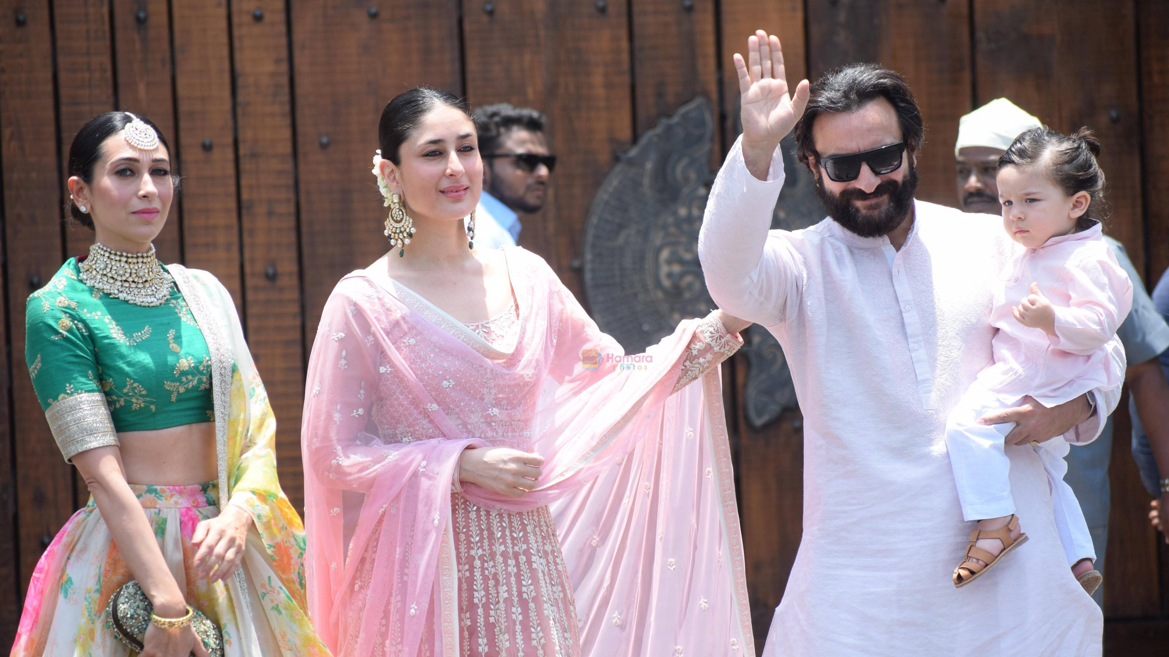 Saif Ali Khan, traditional Indian attire, wooden backdrop, 4K Desktop Wallpaper