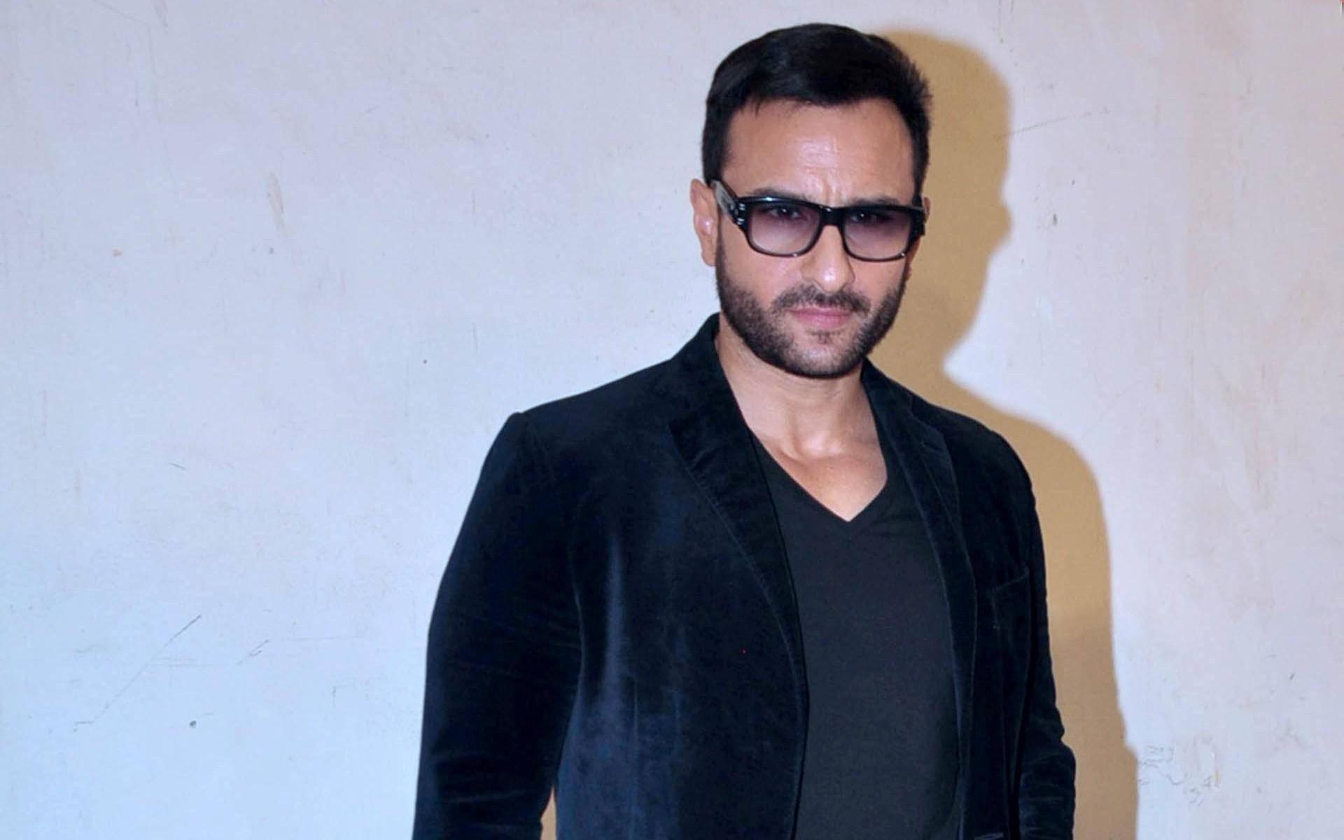 Saif Ali Khan, dark hair, beard, Full HD Desktop Wallpaper