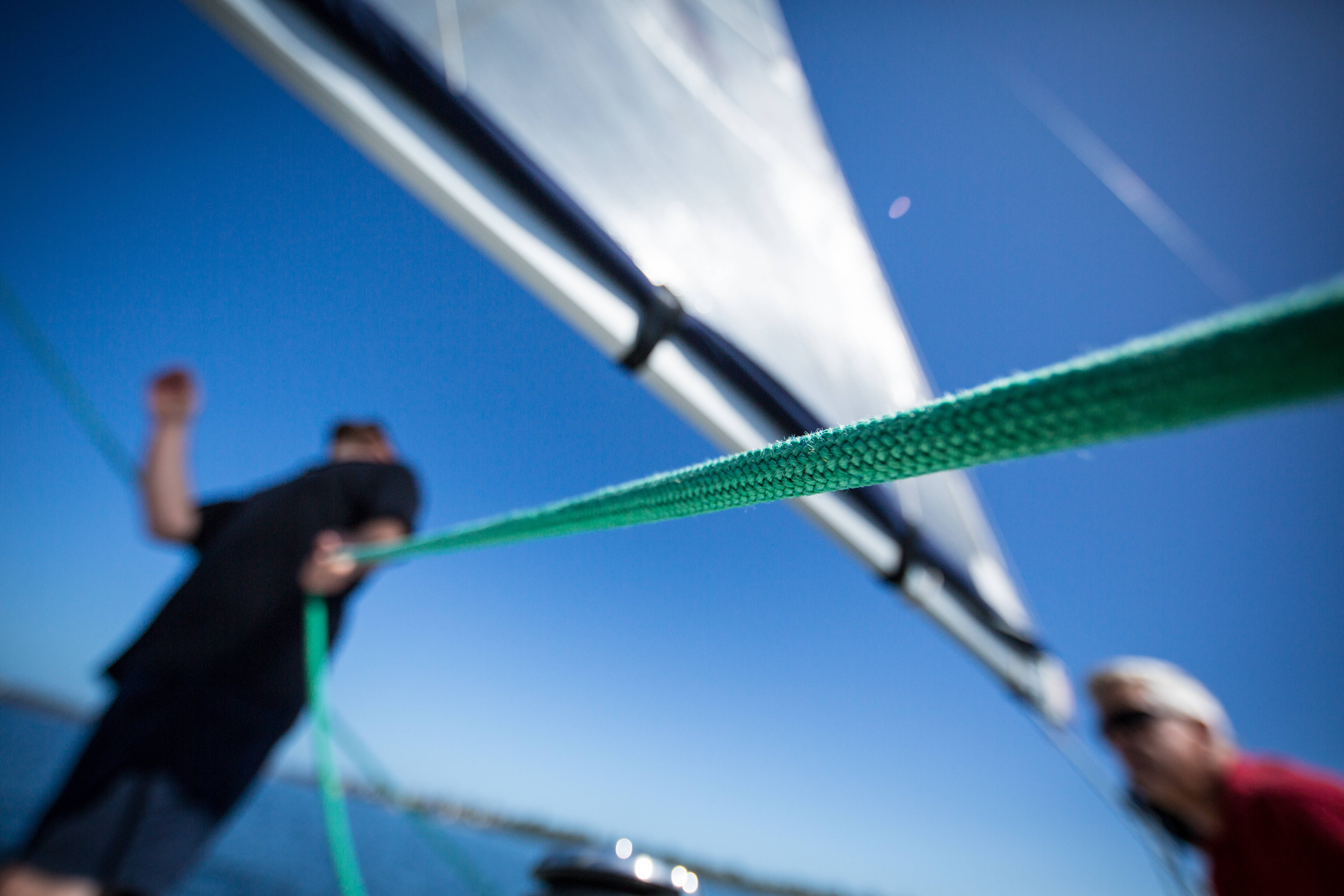 sailing, green rope, sailboat, 5K Desktop Wallpaper