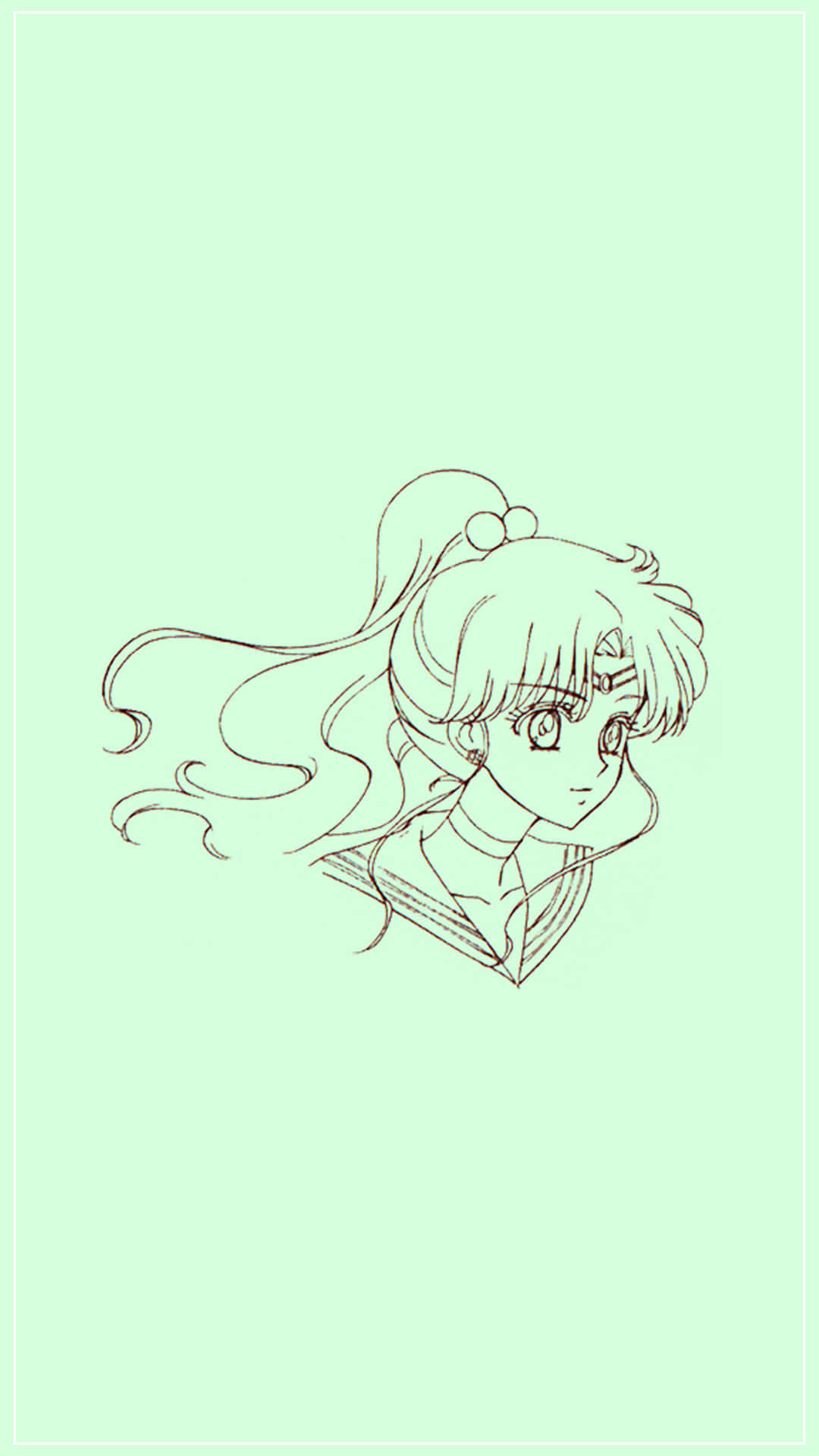 Sailor Jupiter, anime girl, flowing hair, Full HD Phone Wallpaper