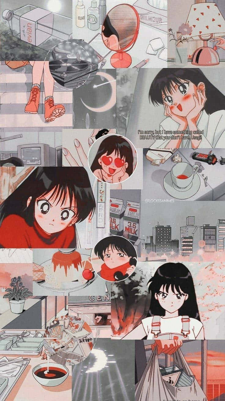 Sailor Mars, red outfits, urban scenes, HD Phone Wallpaper
