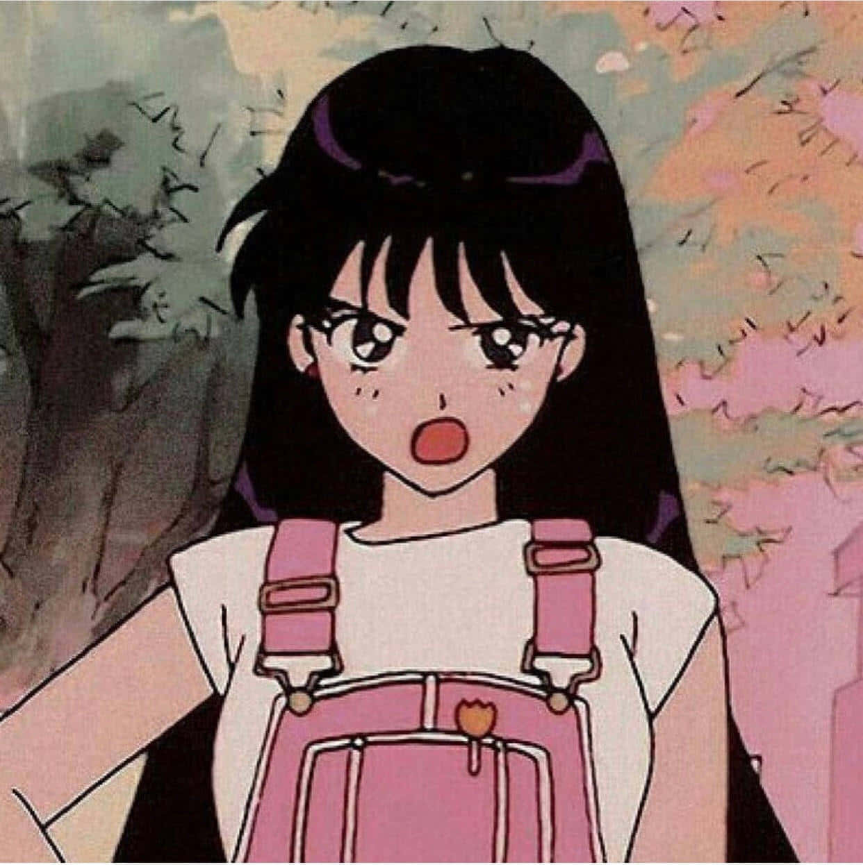 Sailor Mars, Sailor Moon, black hair, SD Phone Wallpaper