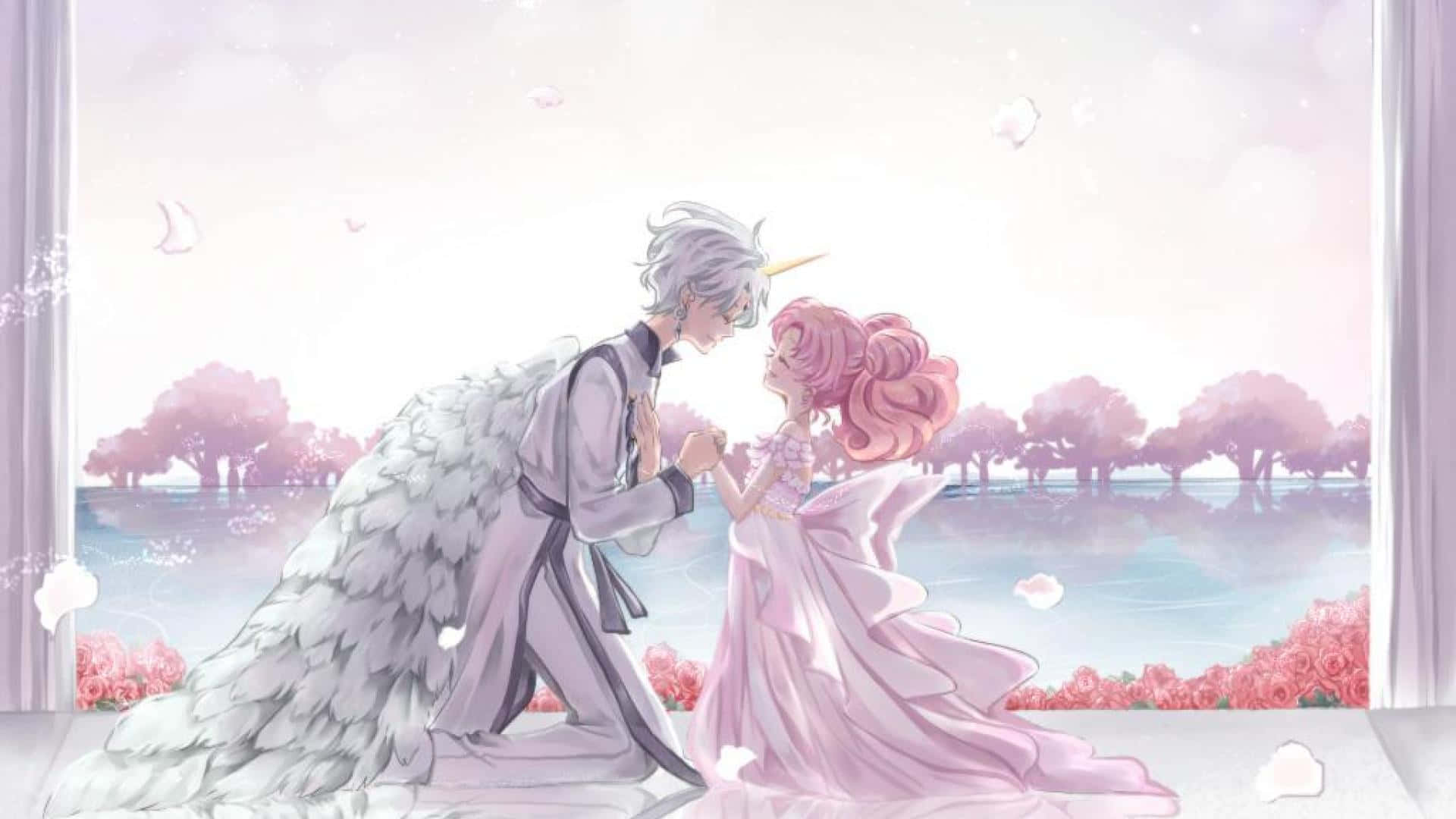 Sailor Moon, silver-haired angel, pink-haired princess, Full HD Desktop Wallpaper